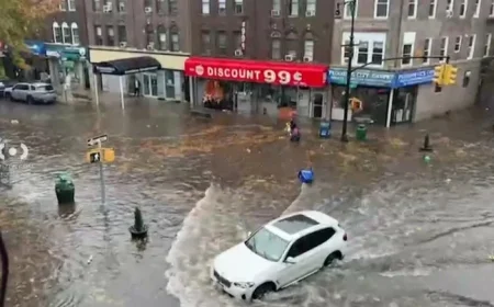 Deadly Storm Breaks NYC Rainfall Record; Central Park Sees Century-High Total