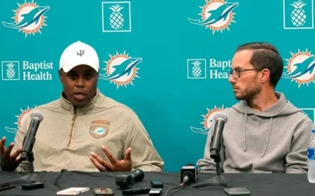 Dolphins Part Ways with GM Chris Grier; McDaniel to Complete Season