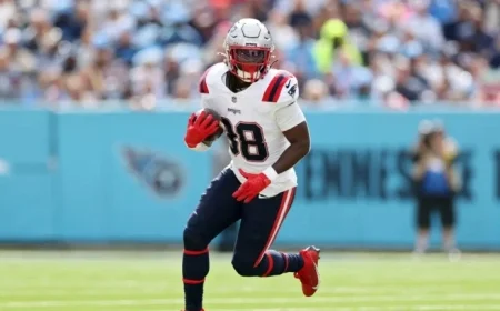 Rhamondre Stevenson Out Sunday Due to Toe Injury