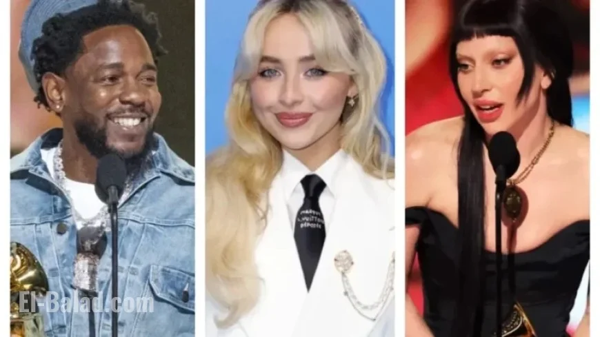 2026 Grammy Nomination Predictions: Kendrick Lamar, Lady Gaga, Sabrina Carpenter