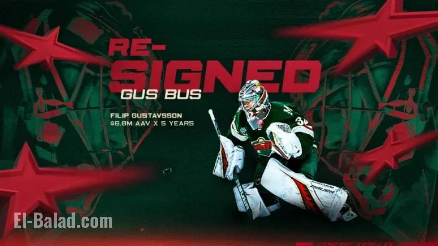 Minnesota Wild Secures Filip Gustavsson with Five-Year Contract Extension