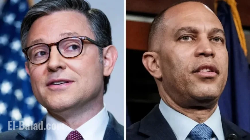 Jeffries Invites Johnson to House Debate Showdown