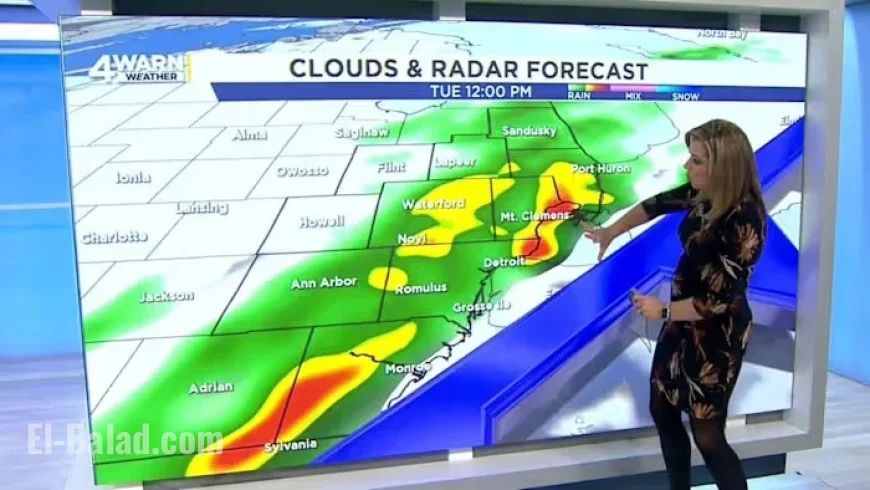 Sweater Weather Prevails Amid Scattered Showers in Metro Detroit