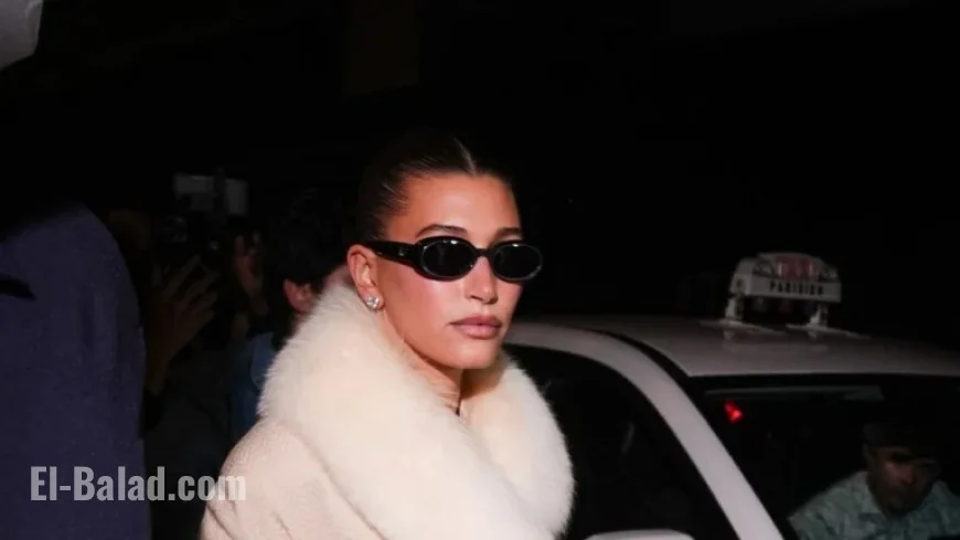 Hailey Bieber Showcases French Vintage Style at Paris Fashion Week