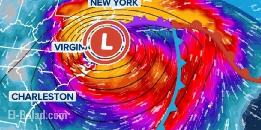 Nor’easter to Hit East Coast with Intense Rain, Strong Winds This Weekend