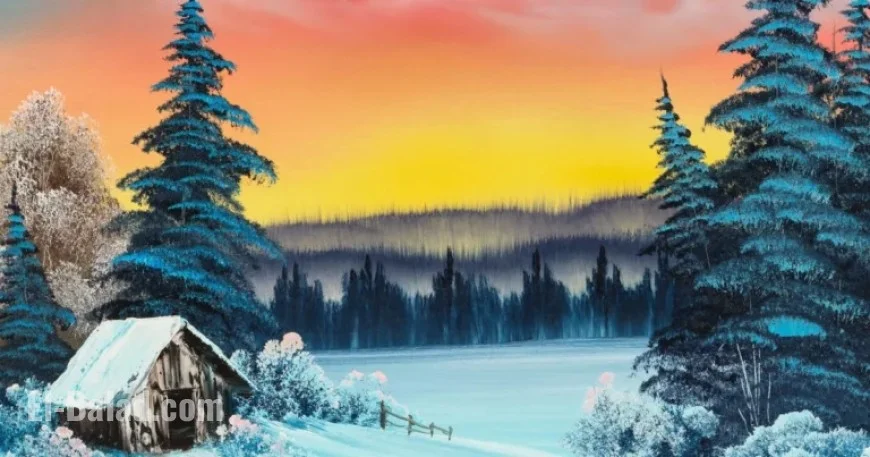 Auction of Bob Ross Paintings to Support Public Television Funding