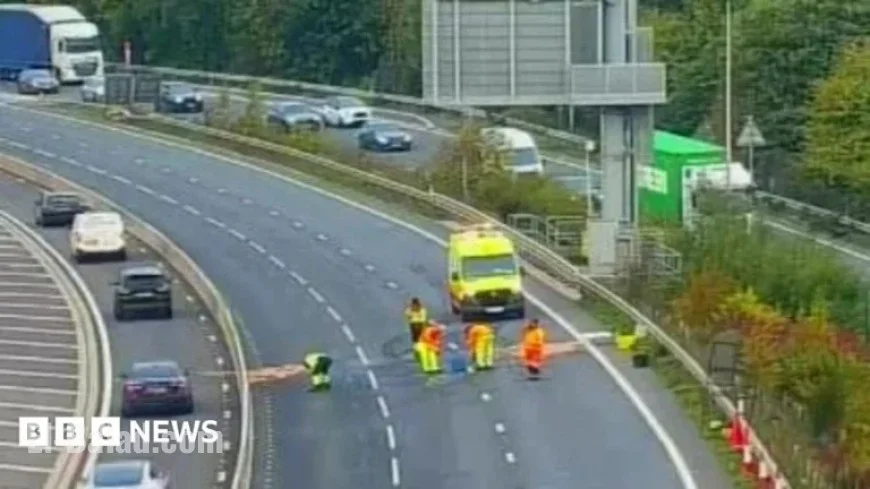 Eastbound M27 Closed Near Southampton Airport After Crash