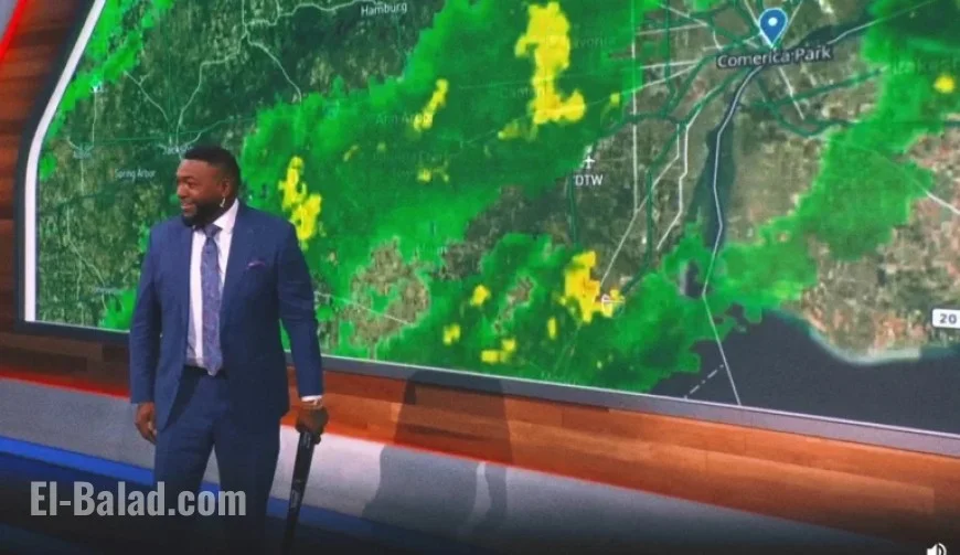 David Ortiz Takes on Weatherman Role Amid Tigers-Mariners Rain Delay
