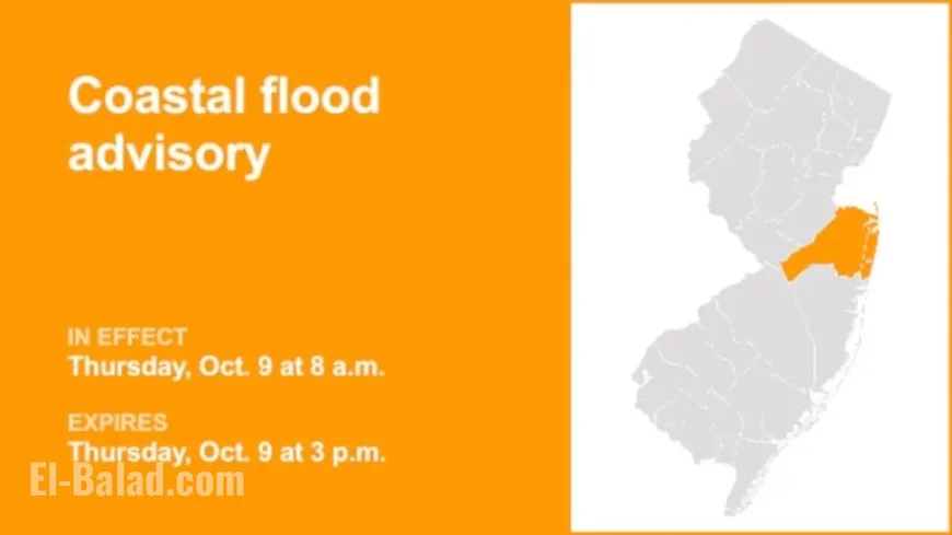 Monmouth County Faces Coastal Flood Advisory Thursday