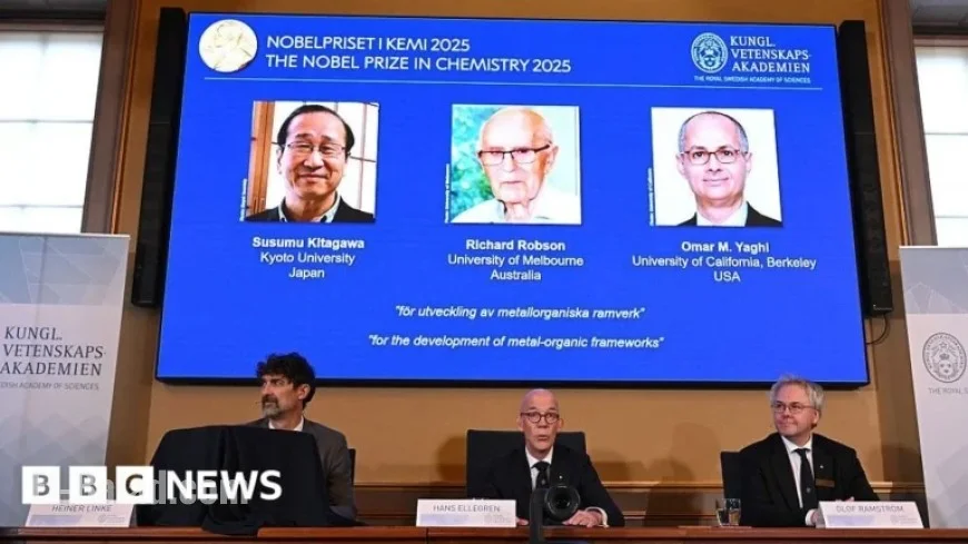 Three Scientists Awarded Chemistry Nobel for Pioneering Metal-Organic Frameworks