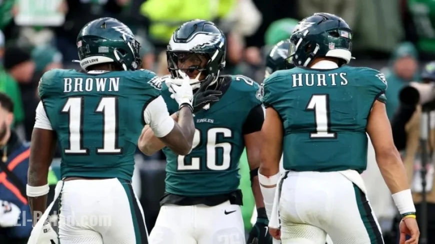 Barkley, Brown, Hurts Strategize to Revitalize Offensive Play