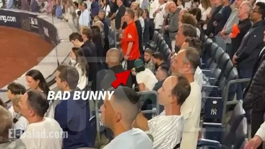 Bad Bunny Sits During ‘God Bless America’ at Yankees Game