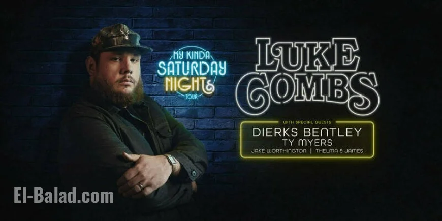 Luke Combs tour 2026 announced: “My Kinda Saturday Night” hits Notre Dame Stadium and stadiums worldwide
