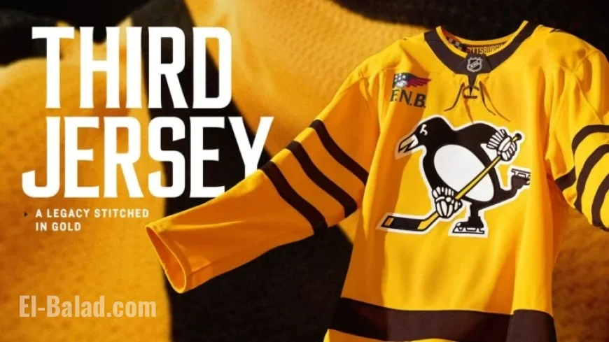 Penguins Debut Gold Third Jersey at Home Opener Tonight
