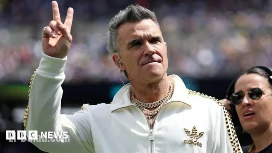 Robbie Williams Launches New Album Tour in Glasgow