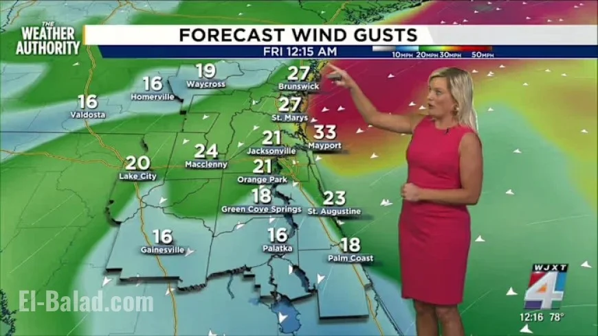 Meteorologist Katie Garner Warns of Heavy Rain and Flash Flood Risk in Jacksonville