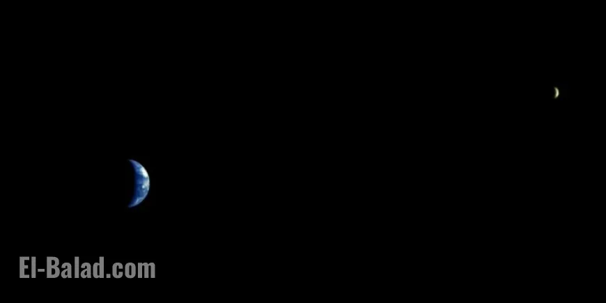 Viewing Earth and Moon from Mars: Is It Possible?