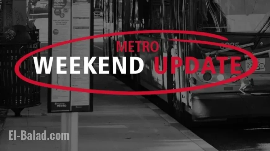 Weekend Metro Update: October 10-13, 2025
