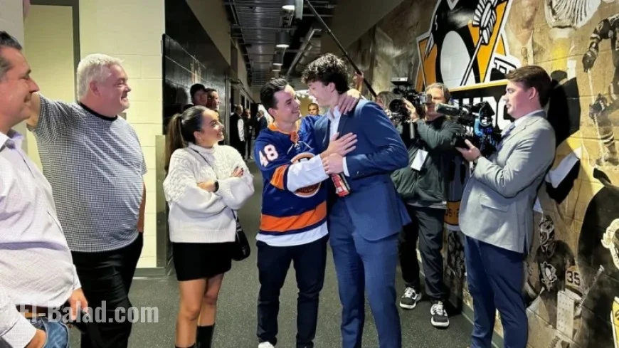 Schaefer Shines in NHL Debut, Making Islanders Proud