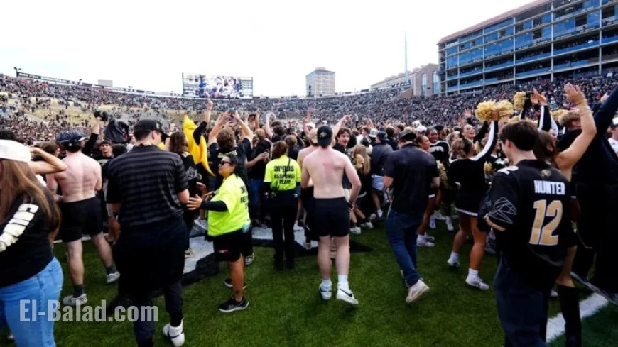 Deion Sanders Delivers Brief Message to Colorado Fans After Field Storming