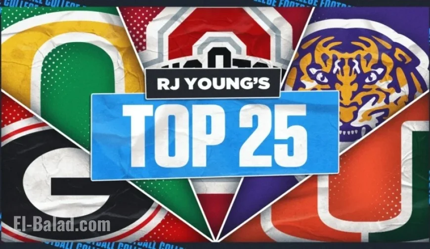 Ohio State Holds Firm, Indiana Rises, Oregon Slips in 2025 Rankings