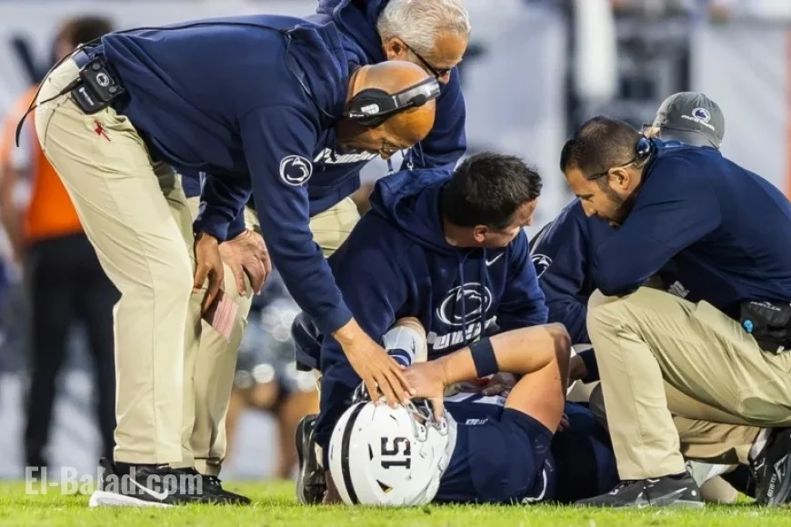 Drew Allar Exits Game with Leg Injury During Penn State’s Loss to Northwestern