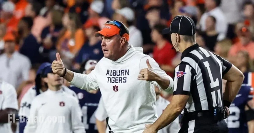 Auburn’s Hugh Freeze Praises Georgia’s ‘Big and Strong’ Defense