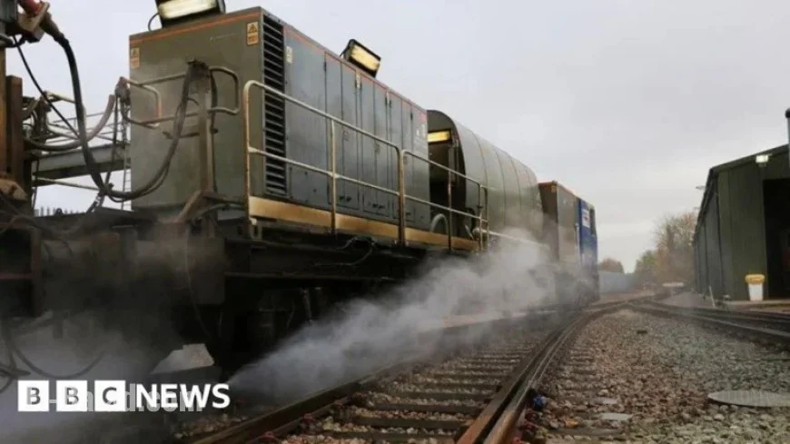 Water Jet Trains Combat Leaf Buildup in Sussex and Kent