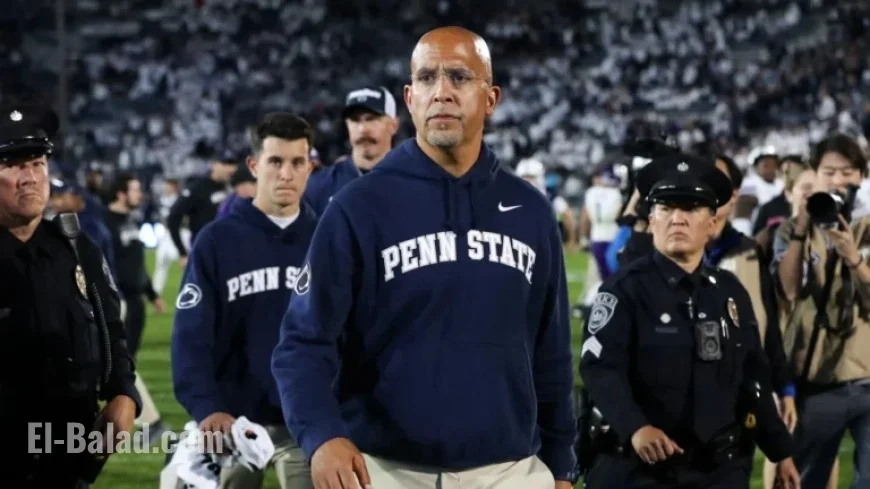 Penn State Dismisses Head Coach James Franklin