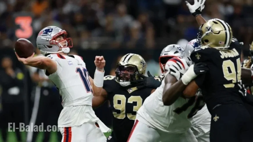 Drake Maye Shines, Leading Patriots to Victory Over Saints