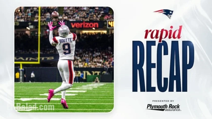Patriots Secure Third Consecutive Victory, Defeat Saints 25-19