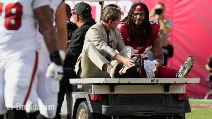 49ers’ Star Linebacker Fred Warner Suffers Ankle Injury
