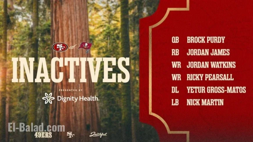 Mac Jones, Jauan Jennings Play; Week 6 Inactives Announced for 49ers vs. Buccaneers