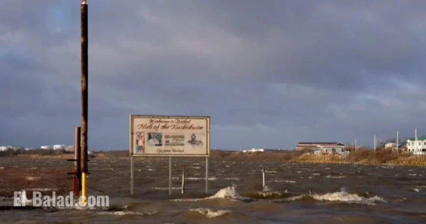 Major Storm Unleashes Flooding and Hurricane Winds on Western Alaska