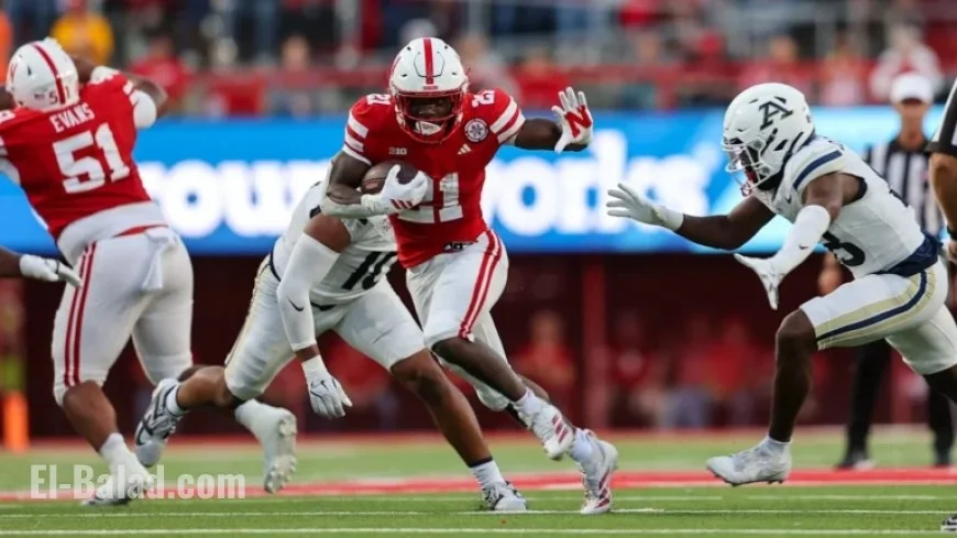 Emmett Johnson Leads Nebraska to Victory with Stellar Performance Over Maryland