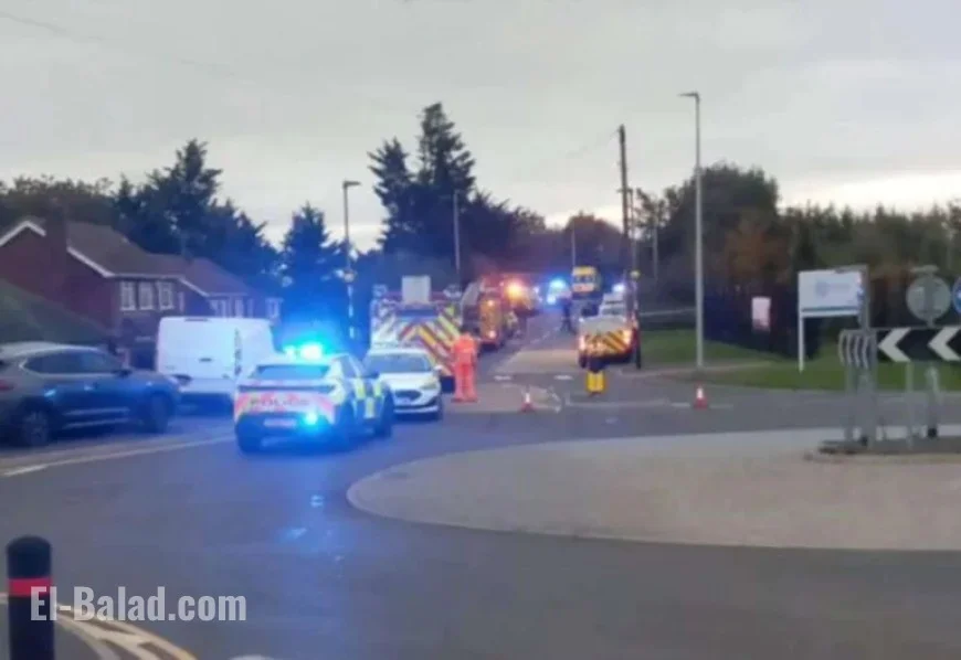 Train Accident Halts Rail Services and Closes Road