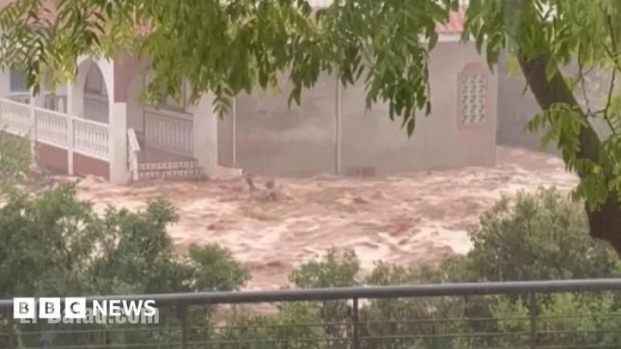 Floods Trap Motorists in Catalonia, Spain