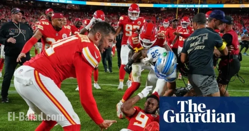 Lions-Chiefs Game Ends in Brawl, Leaves Smith-Schuster Bloodied | NFL