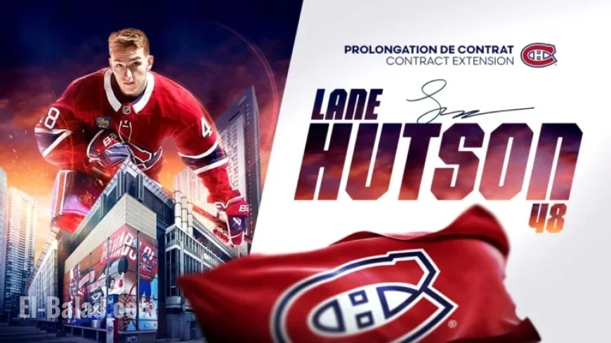 Lane Hutson Secures Eight-Year Contract Extension