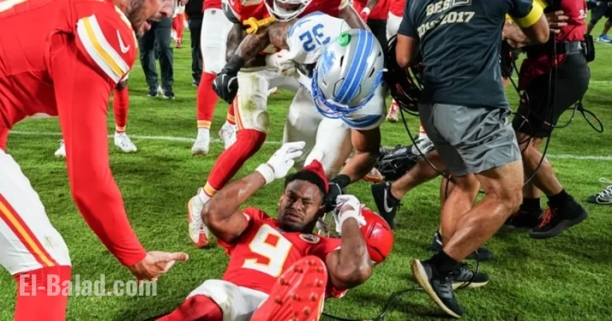 Chiefs Receiver’s Nose Bloodied in Postgame Altercation with Lions Defender