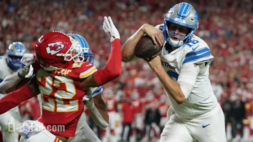 Lions’ Practice: Illegal Motion Violates Rule with Jared Goff Pass