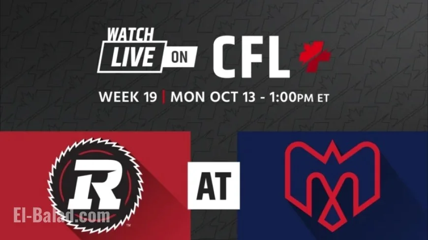 Ottawa REDBLACKS Face Montreal Alouettes in Week 19 Showdown