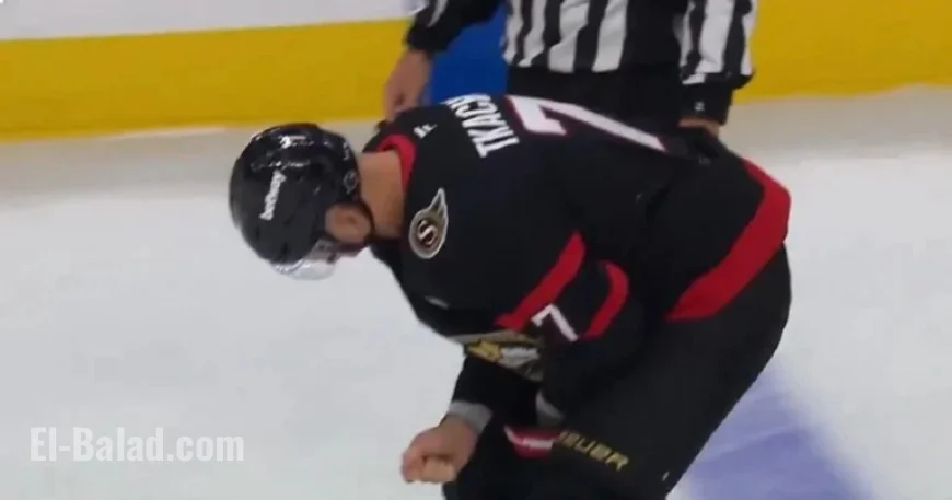Brady Tkachuk Suffers Injury in Thanksgiving Day Game.