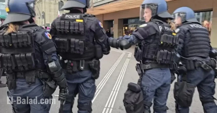 Clashes with Pro-Palestine Protesters Injure 18 Swiss Police Officers