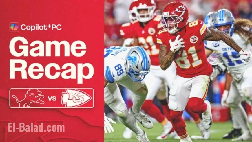 Chiefs Triumph Over Lions 30-17 in Sunday Night Football Clash