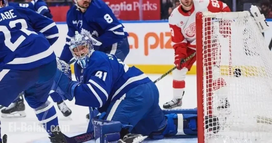 Red Wings Triumph Over Maple Leafs with Appleton and Talbot Leading
