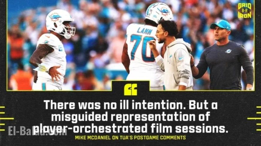 Mike McDaniel Calls Tua’s Criticism of Dolphins Players Misguided