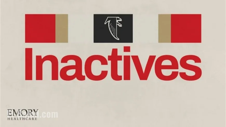 Atlanta Falcons Announce Inactives for Monday Night Clash with Buffalo Bills