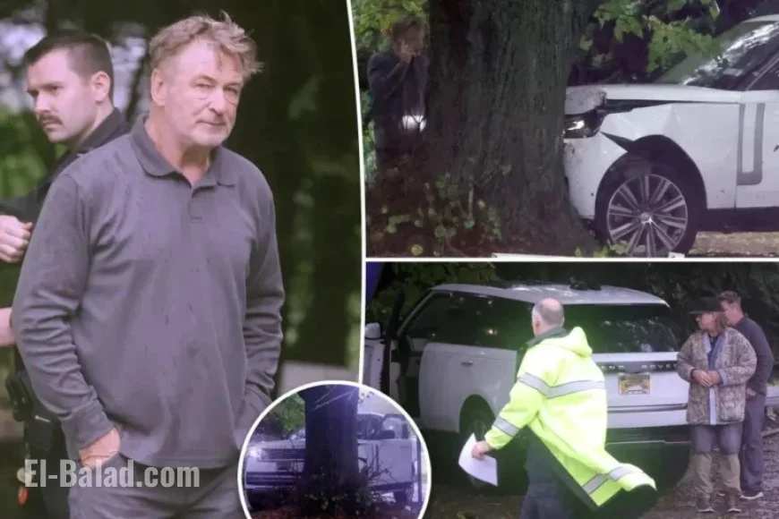 Alec Baldwin Collides Range Rover with Tree in Hamptons