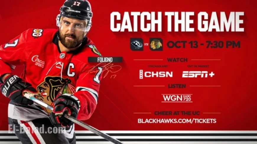 Blackhawks Ready for Monday Night Clash with Mammoth